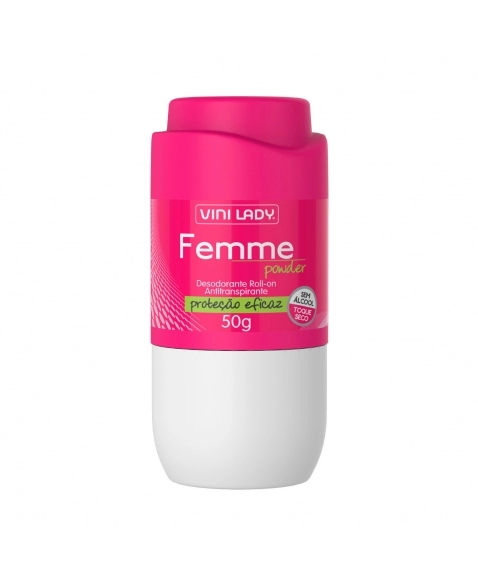 DESODORANTE ROLL ON ANTITRANSPIRANTE FEMME POWDER 50G