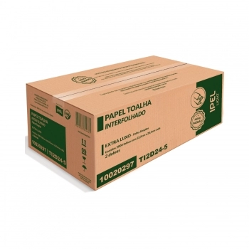 PAPEL TOALHA INTERFOLHADO EXTRA LUXO 2 DOBRA LIGHT 22,5X20,5CM C/2000F