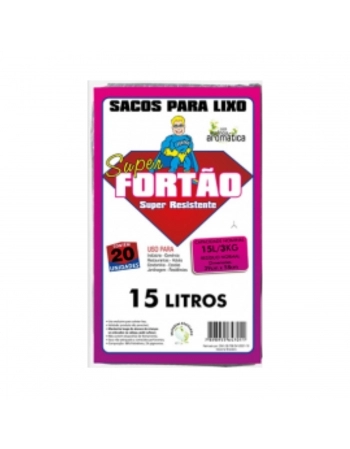 SACO LIXO S FORTAO 15L 0,04 39X58 C/20