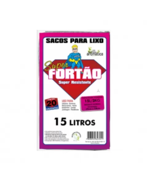 SACO LIXO S FORTAO 15L 0,04 39X58 C/20