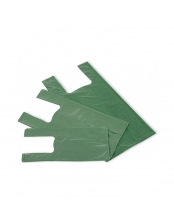 SACOLA RECICLADA VERDE BOMPRO 30X40CM 3KG