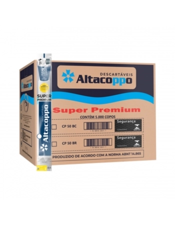 COPO ALTACOPPO SUPERPREMIUM 50ML BRANCO C/100UN